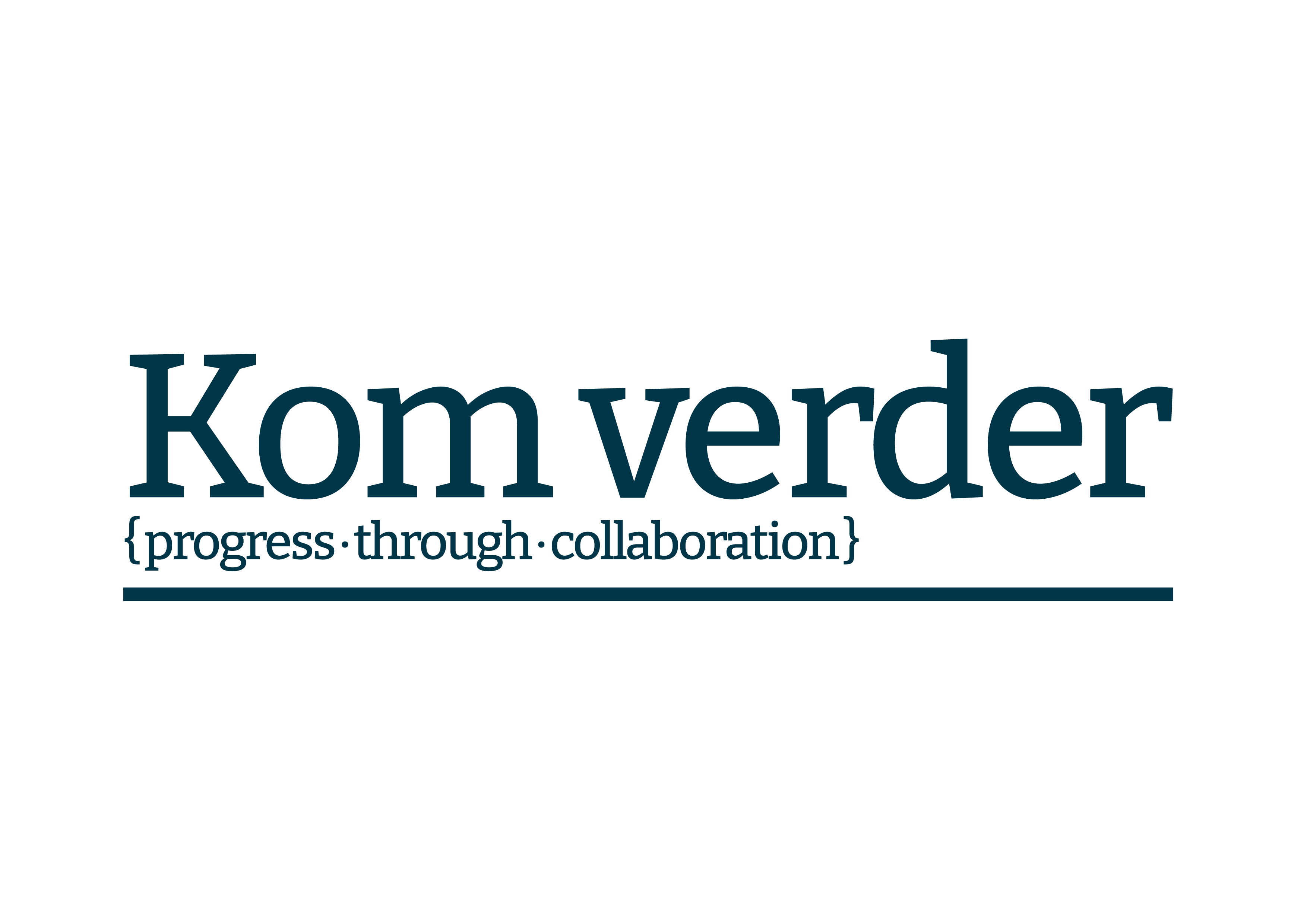 Kom verder logo