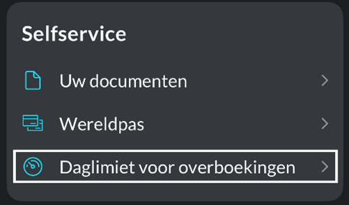 Selfservice screenshot
