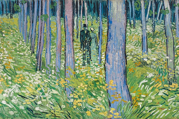Vincent van Gogh - Undergrowth with two figures