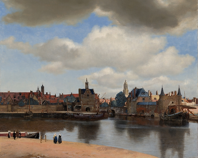 Gezicht op Delft, Johannes Vermeer, 1660-1661, Mauritshuis Den Haag